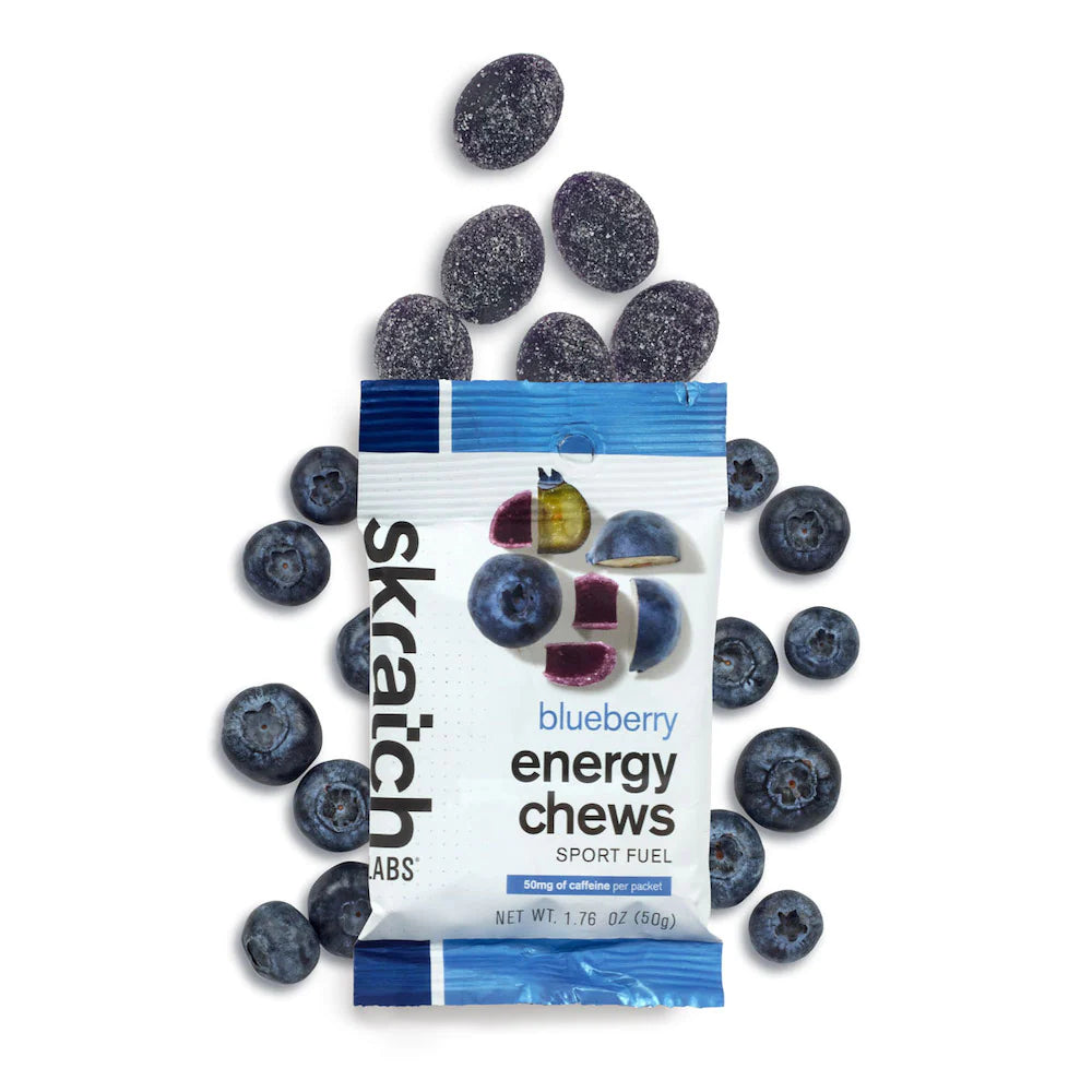 Skratch Labs Sport Energy Chews - Blueberry with Caffeine
