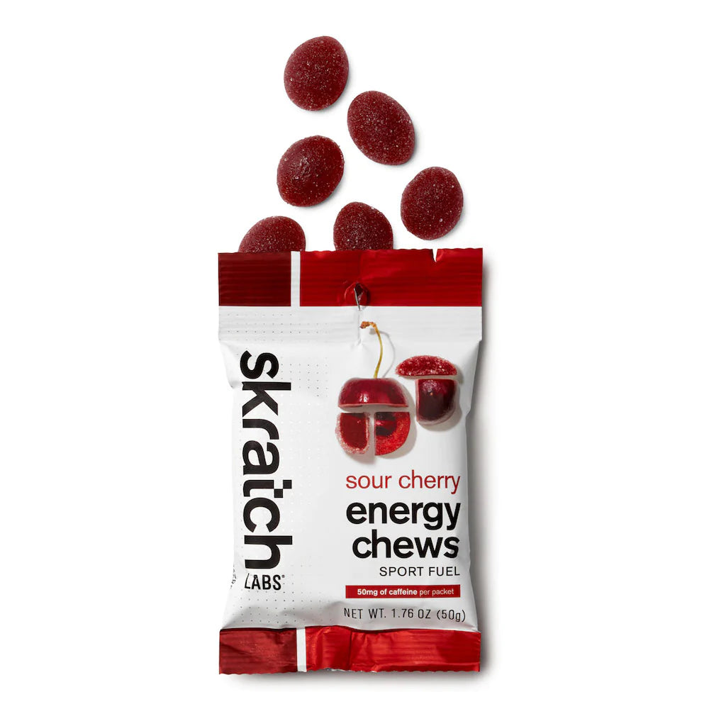 Skratch Labs Sport Energy Chews - Sour Cherry with Caffeine