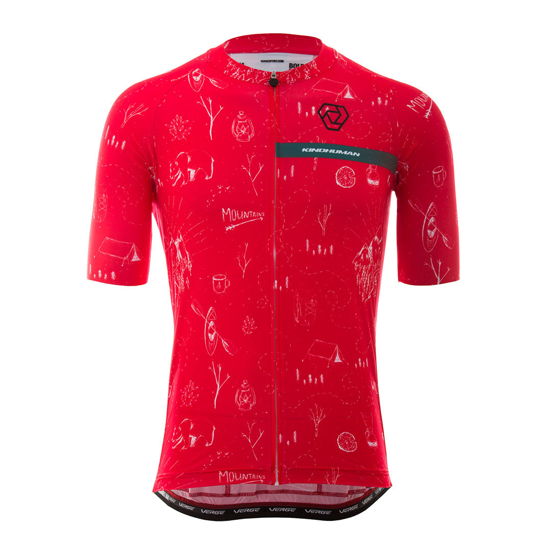 Strike 2.0 Short Sleeve Jersey - Men's Relaxed - Adventure - Red
